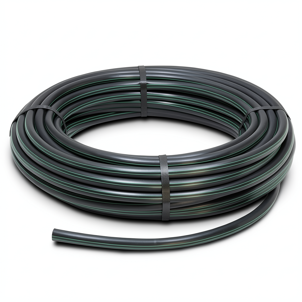 HDPE Polyethylene Coil Pipe Nominal Pressure 6.2 Bar PE 63 OD 25 mm SDR 13.6 Black