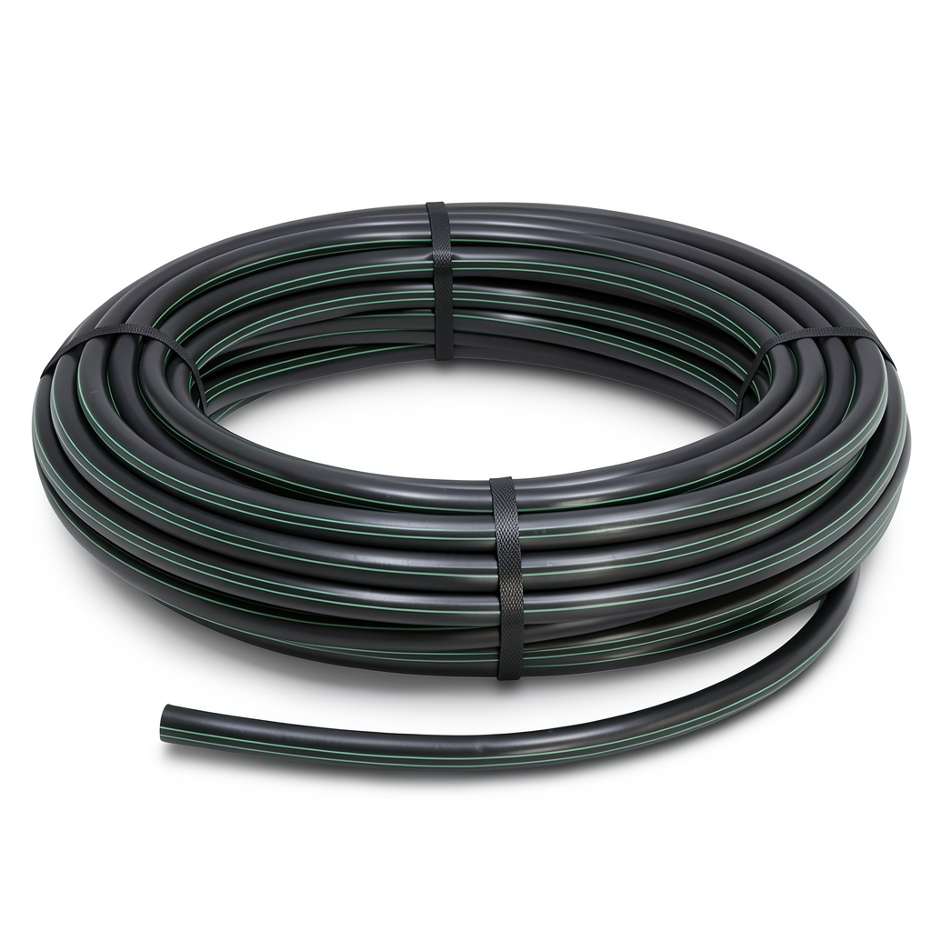 HDPE Plastic Coil Pipe PN 6.2 Bar PE 63 32 mm SDR 13.6 Black