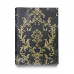 Italian classic wallpaper, size 10 m x 1.06 m, dark gray color, model 83611  