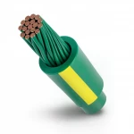 سلك كهرباء تأريض نحاس مجدول مقاس 70 ملم 450/750 فولت، معزول PVC اخضر/اصفر | نحاسكم العالمية