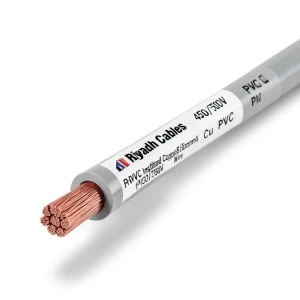 سلك كهرباء نحاس مجدول معزول PVC، 120mm، 450/750 فولت، رمادي | مجموعة كابلات الرياض