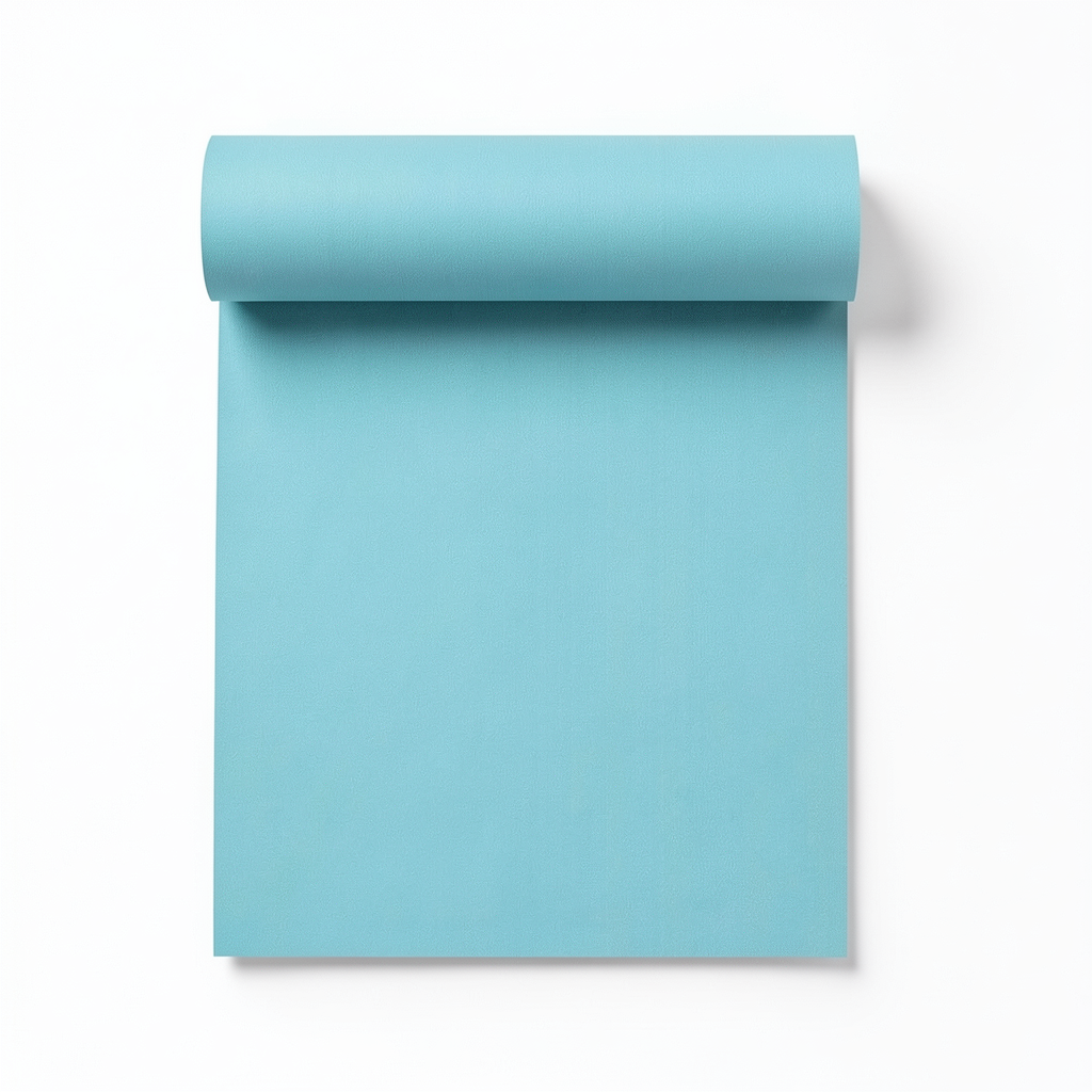 Dutch Plain Wallpaper Turquoise Color 10m x 0.53m, Model 17306