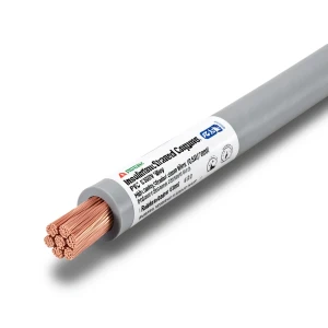 لفة سلك نحاس مجدول عزل PVC، مساحة 630 ملم2، 450/750 فولت، رمادي | مجموعة كابلات الرياض