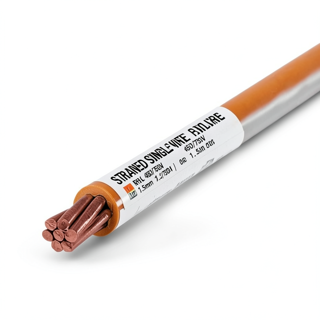 Stranded Single Wire 1.5mm 450/750V Copper Conductor PVC Insulated Orange | Riyadh Cables Group