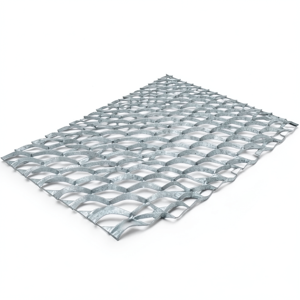 Galvanized Steel Expanded Metal Mesh Thickness 5.8 mm Width 1.22 m Length 4 m
