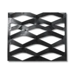 Hot Rolled Black Steel Expanded Metal Mesh Thickness 4.8 mm Width 1.22 m Length 7 m