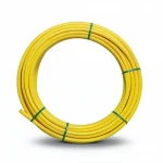 لفة أنابيب HDPE المنى ضغط 8 بار [PE 80] قطر خارجي 16 مم سمك 3 مم لون أصفر  