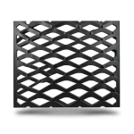Hot Rolled Black Steel Expanded Metal Mesh 5.8 mm Thickness 1.22x1 m