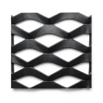 Hot Rolled Black Steel Expanded Metal Mesh 5.8 mm Thickness 1.22x1 m