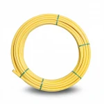 Almona HDPE Coil Pipe Nominal Pressure 8 Bar [PE 80] OD 20 mm Thickness 3 mm Color Yellow  