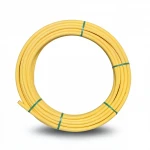 لفة أنابيب بلاستيك HDPE المنى ضغط 8 بار [PE 80] قطر خارجي 25 مم سمك 3 مم لون أصفر  