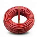 Stranded Copper Wire, 185mm2 Cross Section, 450/750V, PVC Insulated, Red Color | Jeddah Cables