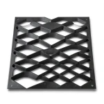 Hot Rolled Black Steel Expanded Metal Mesh Thickness 5.8 mm Width 1.22 m Length 4 m