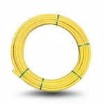 لفة أنابيب HDPE المنى ضغط 8 بار [PE 80] قطر خارجي 75 مم سمك 6.8 مم لون أصفر  