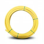 لفة أنابيب بلاستيك HDPE المنى ضغط 8 بار [PE 80] قطر خارجي 110 مم سمك 10 مم لون أصفر  