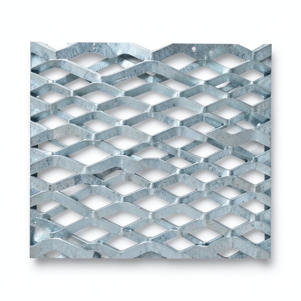 Galvanized Steel Expanded Metal Mesh Thickness 6 mm Width 1.22 m Length 7 m