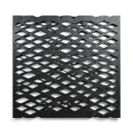 Hot Rolled Black Steel Expanded Metal Mesh Thickness 5.8 mm Width 1.22 m Length 2 m