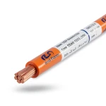 لفة سلك مفرد مجدول 10mm 450/750V موصل نحاس عزل PVC لون برتقالي | مجموعة كابلات الرياض