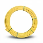 HDPE Plastic Coil Pipe  PN 4.8 Bar [PE 80] OD 16 mm Thickness 2.3 mm Color Yellow | Almona Factory