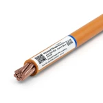 لفة سلك مفرد مجدول 4mm 450/750 فولت موصل نحاس عزل PVC لون برتقالي | مجموعة كابلات الرياض