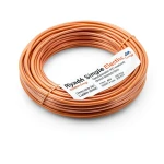 لفة سلك مفرد مجدول 10mm 450/750V موصل نحاس عزل PVC لون برتقالي | مجموعة كابلات الرياض