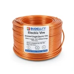 لفة سلك مفرد مجدول 150 ملم 450/750 فولت موصل نحاس عزل PVC لون برتقالي | مجموعة كابلات الرياض