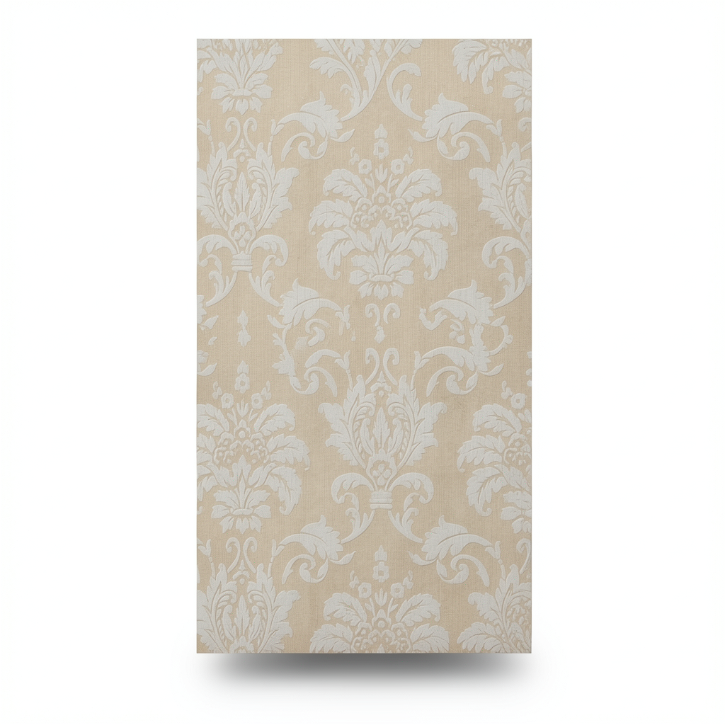 Classic Wallpaper Length 10m, Width 0.73m, Beige Color, Model 305006
