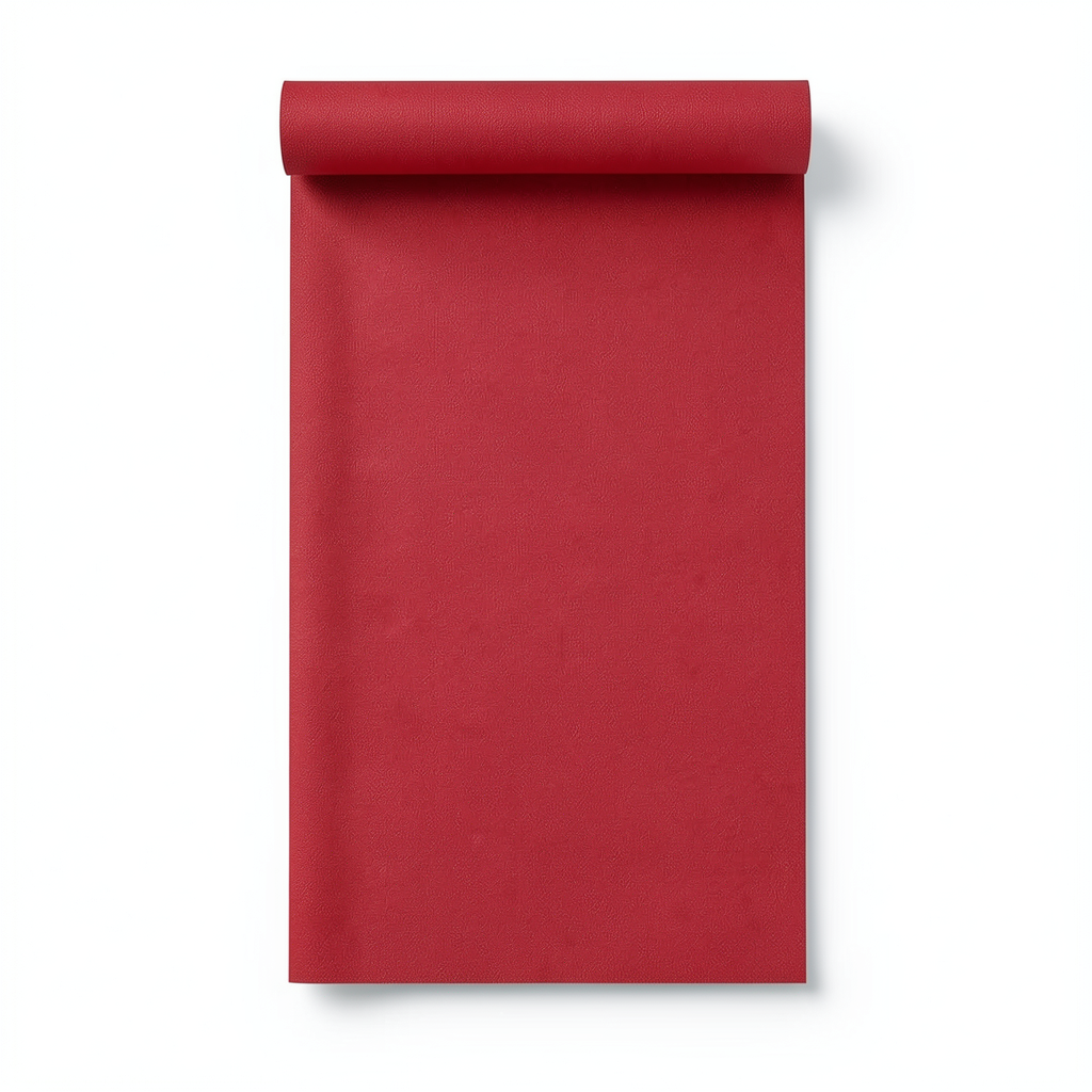 Dutch Plain Wall Covering 10m x 0.53m Red, Model 17312