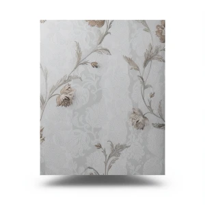 Italian Floral Wall Covering 10m x 1.06m Gray, Model 5446