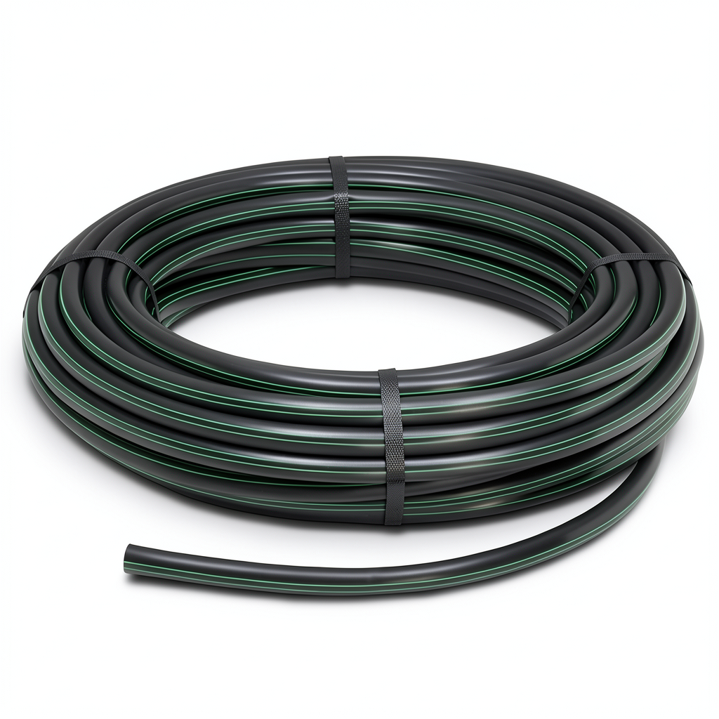 HDPE Plastic Coil Pipe PN 3.9 Bar PE 63 75 mm SDR 21 Black