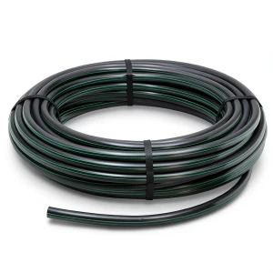 لفة أنابيب HDPE ضغط 3.9 بار PE 63 قطر خارجي 110 مم SDR 21 لون أسود