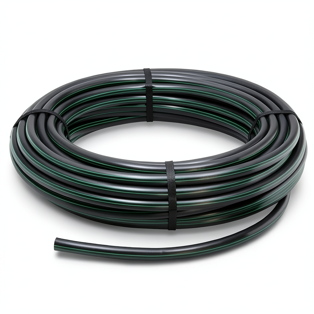HDPE Coil Pipe Pressure 3.9 Bar PE 63 Outer Diameter 110 mm SDR 21 Black
