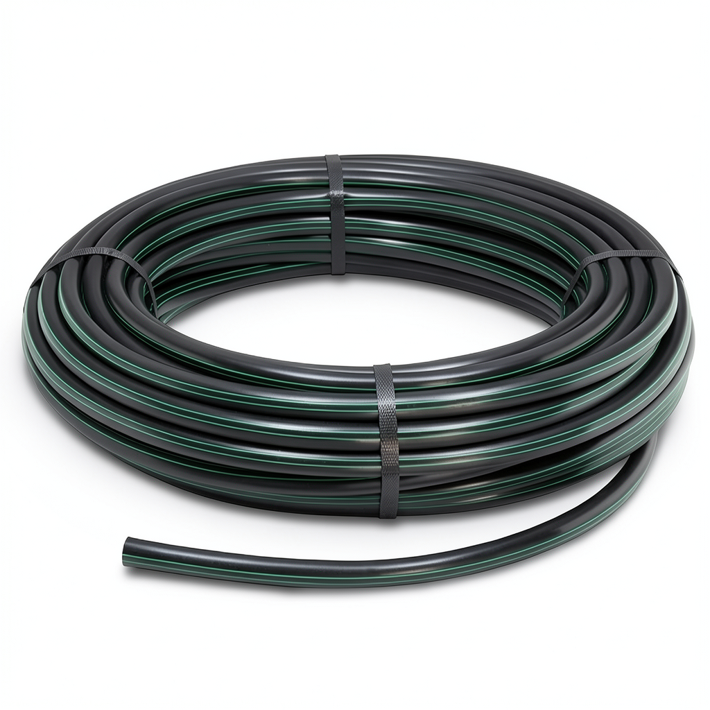 HDPE Coil Pipe Pressure 6.2 Bar PE 63 Size 20 mm SDR 13.6 Black
