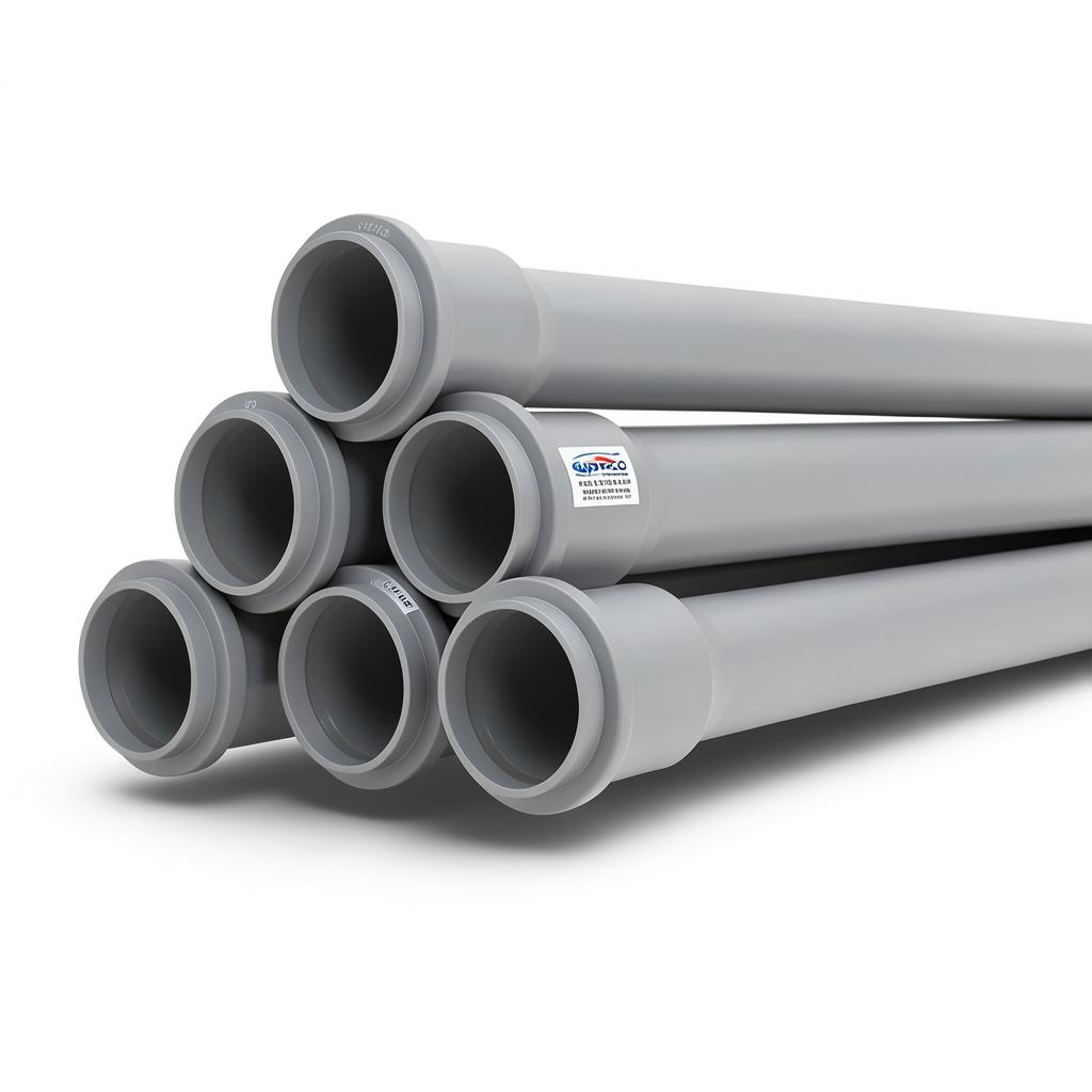 UPVC Pipes PN 10 Bar Size 40 mm Thickness 1.9 mm Gray Color | SAPPCO