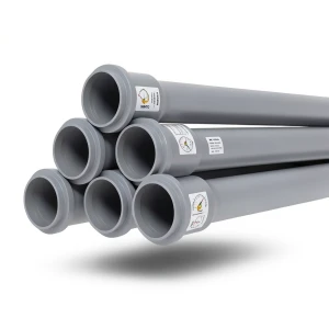 UPVC Pipes PN 10 Bar Size 50 mm Thickness 2.4 mm Gray Color | SAPPCO