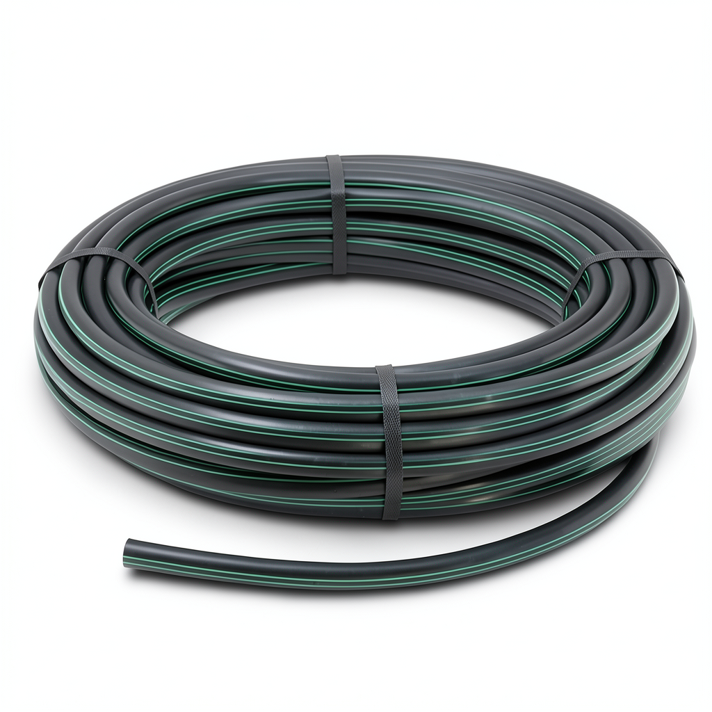 لفة أنابيب بلاستيك HDPE ضغط 6.2 بار PE 63 قطر خارجي 110 مم SDR 13.6 أسود