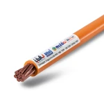 سلك مفرد مجدول 185mm 450/750 فولت موصل نحاس معزول PVC لون برتقالي | مجموعة كابلات الرياض