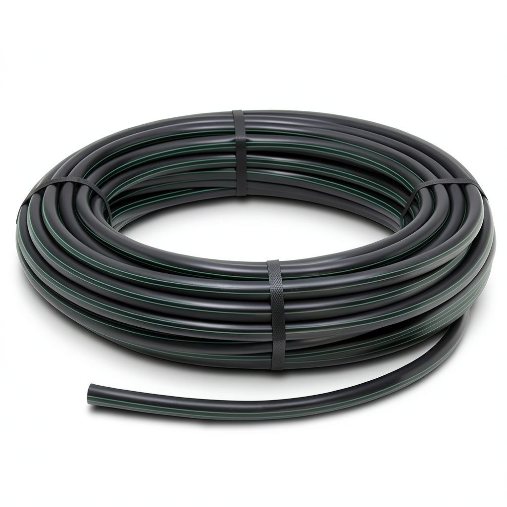 HDPE Polyethylene Plastic Coil Pipe 6.2 Bar Pressure, Outer Diameter 40 mm, SDR 13.6, Black