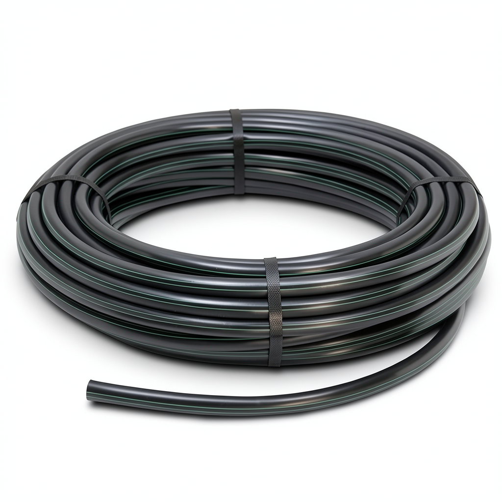 لفة أنابيب بلاستيك HDPE ضغط 6.2 بار PE 63 قطر خارجي 110 مم SDR 13.6 أسود