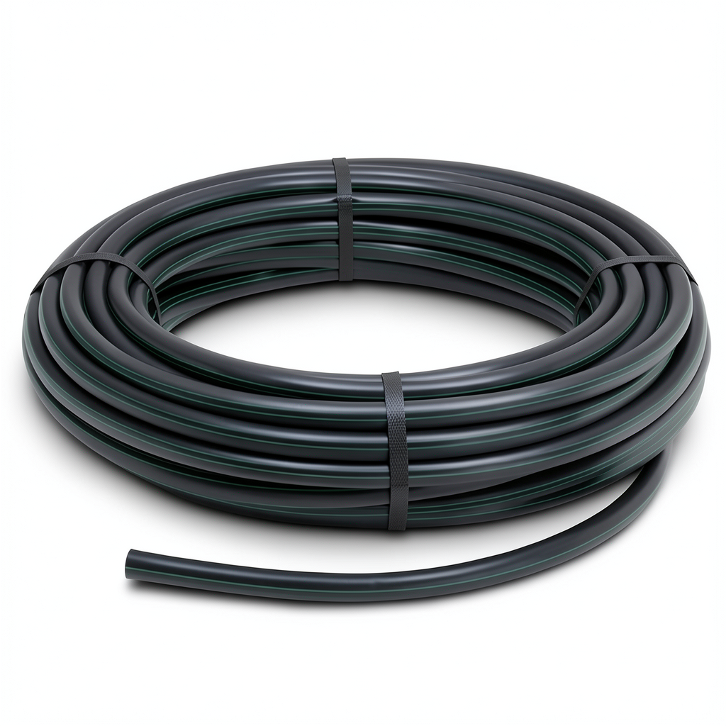 HDPE Polyethylene Plastic Coil Pipe 6.2 Bar PE 63 Outer Diameter 125 mm SDR 13.6 Black