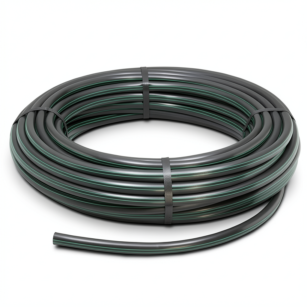 HDPE Plastic Coil Pipe 6.2 Bar Pressure PE 63 OD 160 mm SDR 13.6 Black