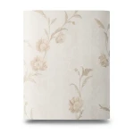 Italian Floral Wallpaper 10m x 1.06m Pale Beige, Model 5444