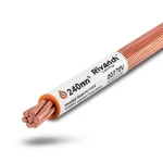 لفة سلك مفرد مجدول 240 ملم2 450/750 فولت موصل نحاس عزل PVC لون برتقالي | مجموعة كابلات الرياض