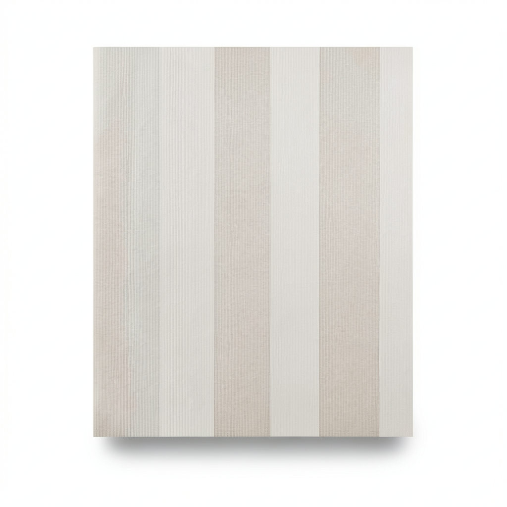 Italian Wallpaper Striped Design 10m x 1.06m, Beige, Model 700028