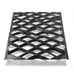 Hot Rolled Black Steel Expanded Metal Mesh Mazyoon Thickness 5.8 mm Width 1.22 m Length 5 m