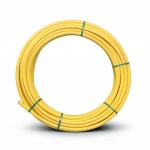 لفة أنابيب بلاستيك HDPE ضغط  4.8 بار [PE 80] قطر خارجي 16 مم سمك 2.3 مم لون أصفر | مصنع المنى