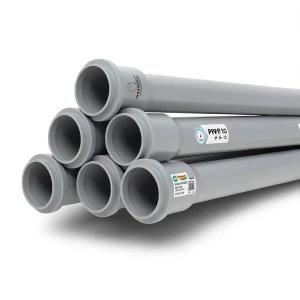 UPVC Pipes PN 10 Bar Size 50 mm Thickness 2.4 mm Gray Color | SAPPCO
