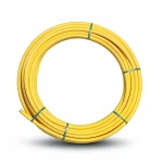 لفة أنابيب HDPE ضغط  4.8 بار [PE 80] قطر خارجي 25 مم سمك 2.3 مم لون أصفر | مصنع المنى