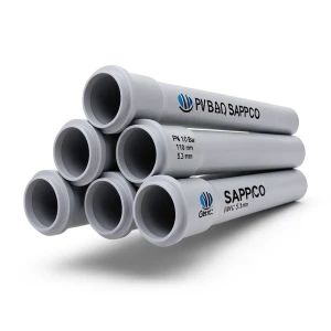 UPVC Pipes PN 10 Bar Size 110 mm Thickness 5.3 mm Gray Color | SAPPCO