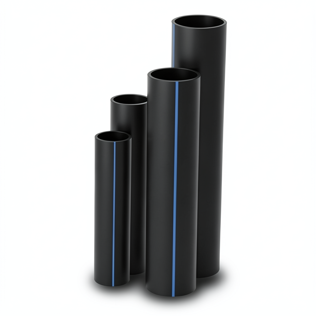 HDPE Pipes SDR 11 Outside Diameter 630 mm Thickness 57.2 mm Black